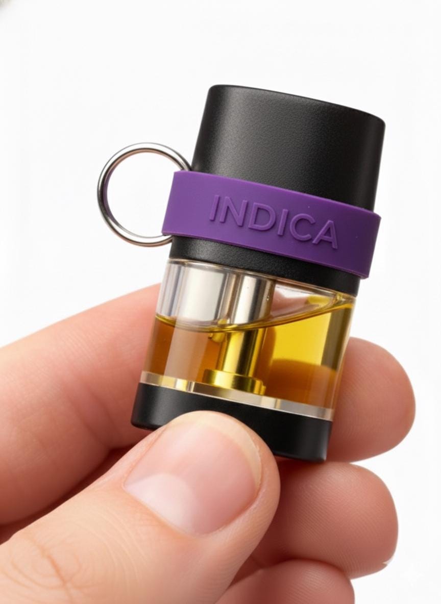 Pod Label Keychain (Type Text), Color-Coded Identifier for Stiiizy Pods