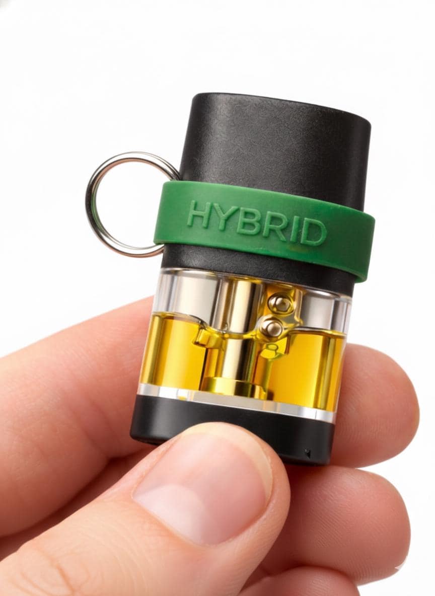 Pod Label Keychain (No Text), Color-Coded Identifier for Stiiizy Pods