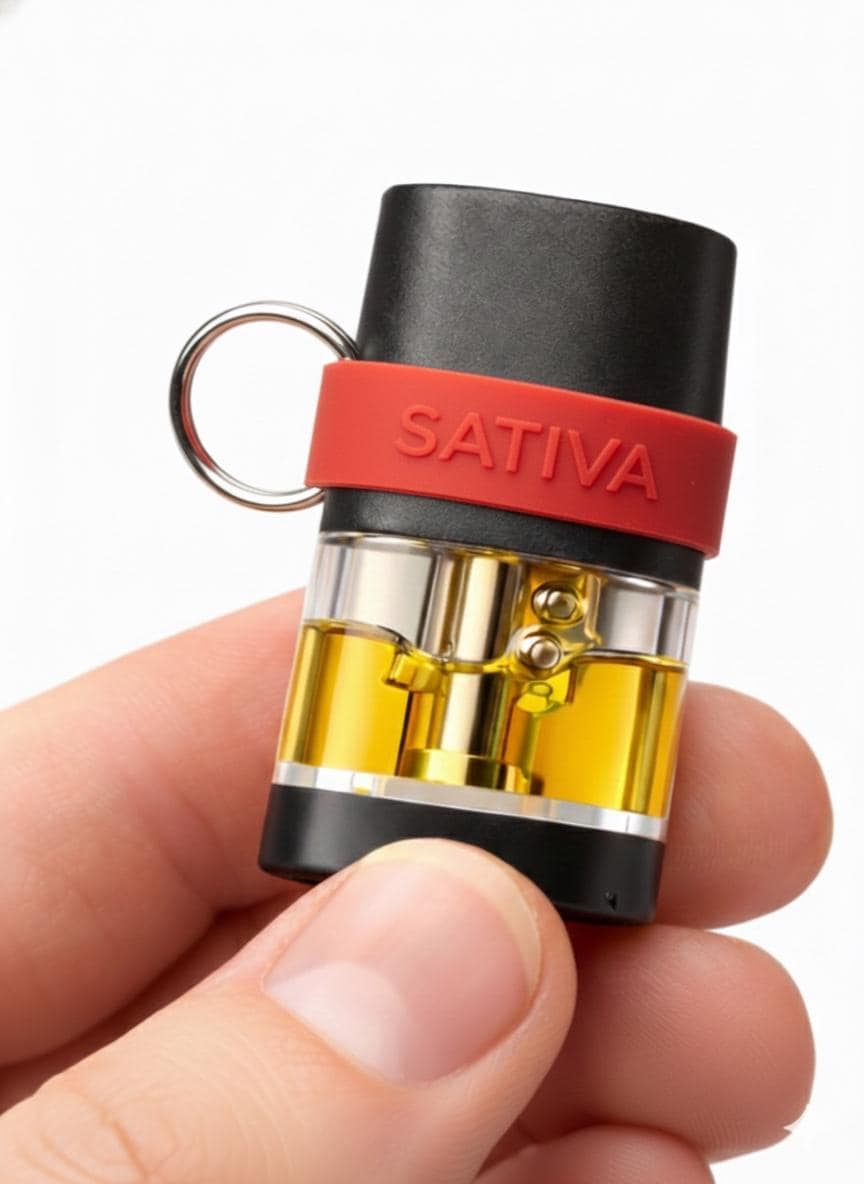 Pod Label Keychain (No Text), Color-Coded Identifier for Stiiizy Pods