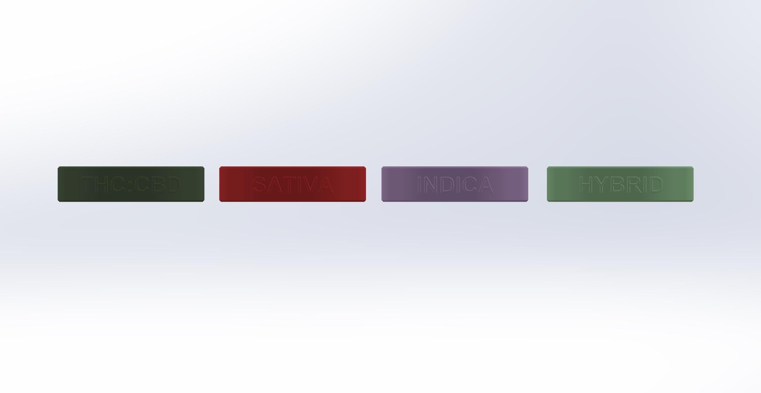 EZStiiizy Pod Label (Type + Flavor Text), Color-Coded Identifier for Stiiizy Pods